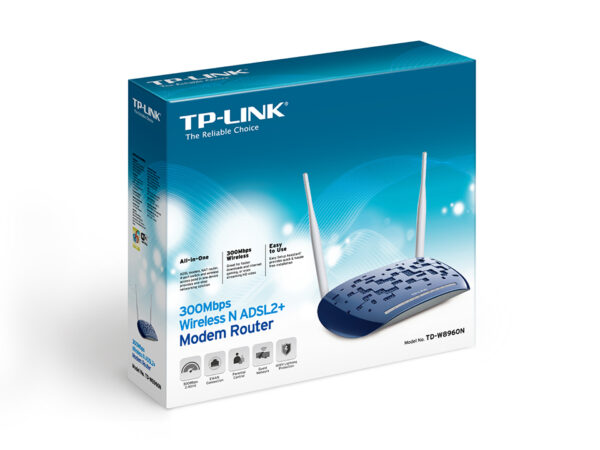مودم تی‌ پی لینک وایرلس +ADSL2 مدل TD-W8960ND
