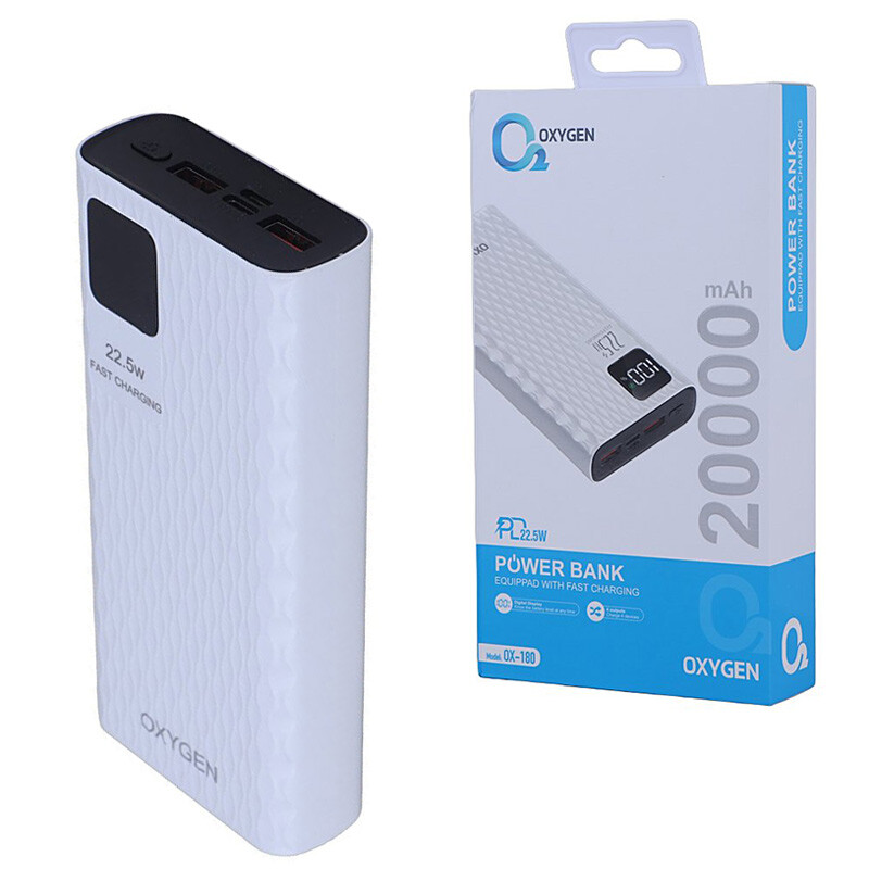 پاوربانک 20000 میلی آمپر اکسیژن OX180