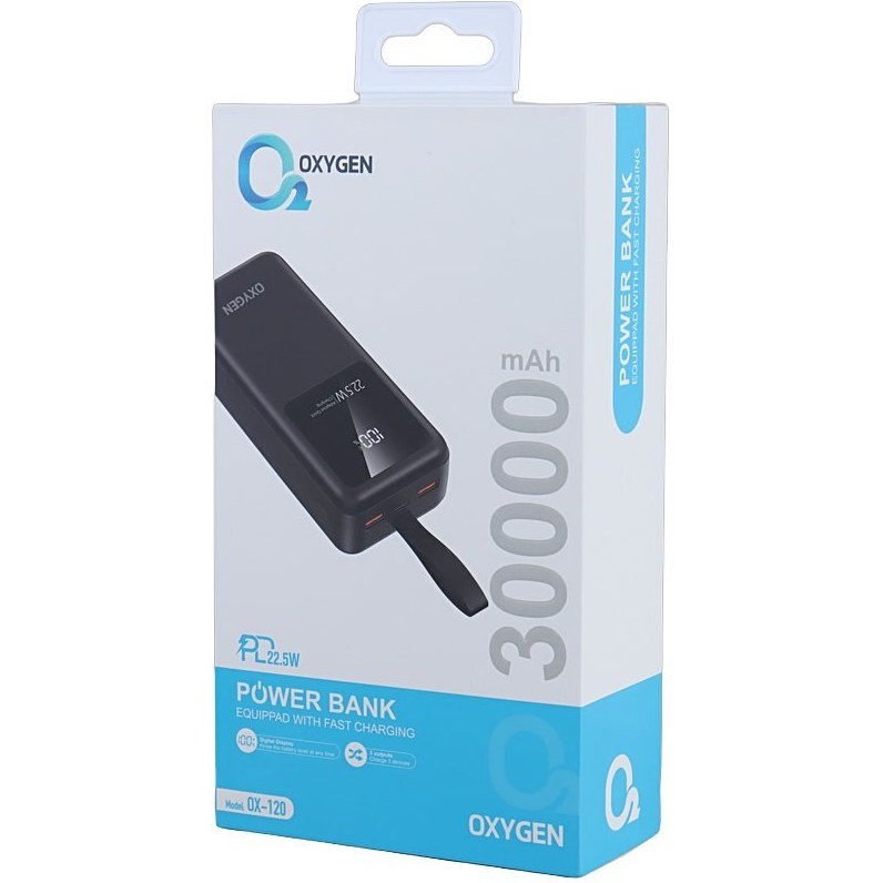 قیمت پاوربانک 30000 میلی آمپر اکسیژن مدل OX120