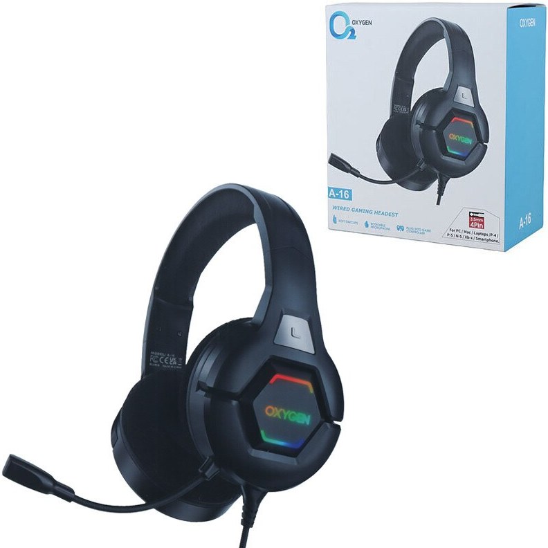 QjtJFvdI3x2FPK2F قیمت هدست گیمینگ سیم دار اکسیژن مدل A16